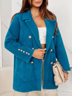Kabát alpaka dlouhý rukáv dámský (S/M ONE SIZE) ITALSKÁ MÓDA IMWAK233905