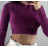 Croptop dlouhý rukáv dámský (S/M ONE SIZE) ITALSKÁ MÓDA IMPBB23Z5141