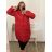 Bunda kabát prošívaný dlouhý rukáv dámská nadrozměr (2XL/3XL ONE SIZE) ITALSKÁ MÓDA IMWCT233519 hořčicová