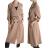Kabát dlouhý rukáv dámský (S/M ONE SIZE) ITALSKÁ MÓDA IMPDY231SSH85596/SYI9776
