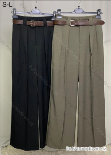 Kalhoty dlouhé elegantní s páskem dámské (S-L) ITALSKÁ MÓDA IMPLP2338452016