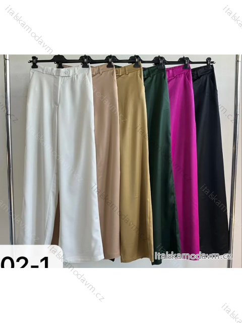 Kalhoty dlouhé elegantní dámské (S/M ONE SIZE) ITALSKÁ MÓDA IMPLP2352010125