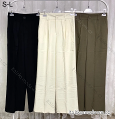 Kalhoty dlouhé elegantní dámské (S-L) ITALSKÁ MÓDA IMPLP2381650014
