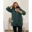 Mikina teplá na zips s kapucňou dlhý rukáv dámska nadrozmer (2XL/3XL/4XL ONE SIZE) TALIANSKA MÓDA IM423MARIANA