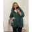 Mikina teplá na zips s kapucňou dlhý rukáv dámska nadrozmer (2XL/3XL/4XL ONE SIZE) TALIANSKA MÓDA IM423MARIANA