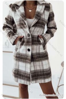 Kabát flaušový dlouhý rukáv dámský (S-L) ITALSKÁ MÓDA IMWBL23030