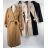 Kabát dlouhý rukáv dámské (S/M ONE SIZE) ITALSKÁ MÓDA IMPBB23E9969