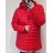Bunda zimná dámska nadrozmer (2XL-6XL) EGRET MA821W10249 červená 3XL