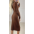 Šaty elegantní dlouhý rukáv dámské (S/M ONE SIZE) ITALSKÁ MÓDA IMPBB231100f