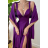 Šaty dlhé elegantné na ramienka dámske (S/M ONE SIZE) TALIANSKA MÓDA IMPBB23B24077