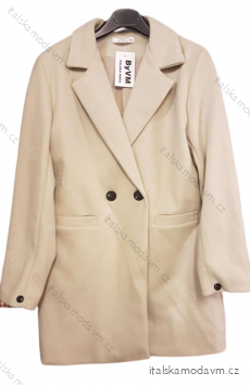Kabát flaušový dlouhý dámský (S-XL) ITALSKÁ MÓDA IMD221107-2/DU