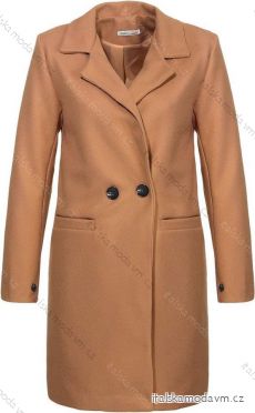 Kabát flaušový dlouhý dámský (S-XL) ITALSKÁ MÓDA IMD221107-4/DU