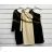 Šaty elegantní dlouhý rukáv dámské (S/M ONE SIZE) ITALSKÁ MÓDA IMWCJ23016