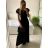 Šaty dlhé spoločenské krátky rukáv dámske (S/M ONE SIZE) TALIANSKA MODA IM323125