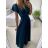 Šaty dlhé spoločenské krátky rukáv dámske (S/M ONE SIZE) TALIANSKA MODA IM323125