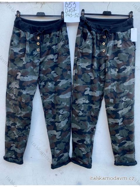 Tepláky maskáčové dlouhé dámské (S/M ONE SIZE) ITALSKÁ MÓDA IMD23775