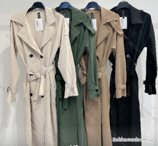 Kabát dlouhý rukáv dámský (S/M ONE SIZE) ITALSKÁ MÓDA IMPMD234457