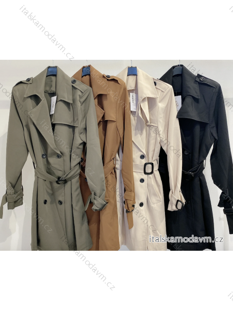 Kabát dlouhý rukáv dámský (S/M ONE SIZE) ITALSKÁ MÓDA IMPMD2310737a