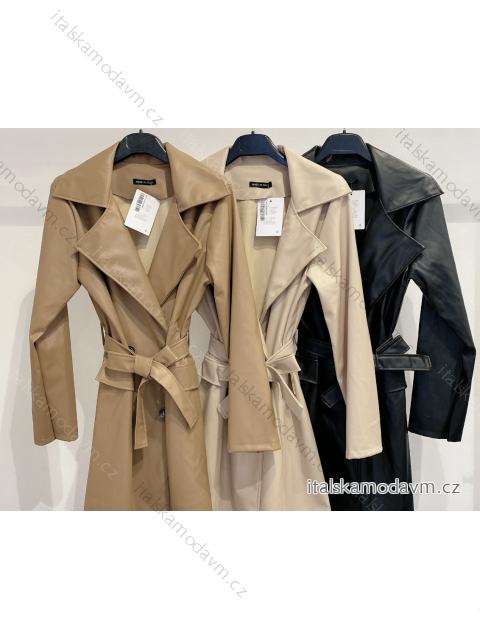 Kabát dlouhý rukáv dámský (S/M ONE SIZE) ITALSKÁ MÓDA IMPMD234444a