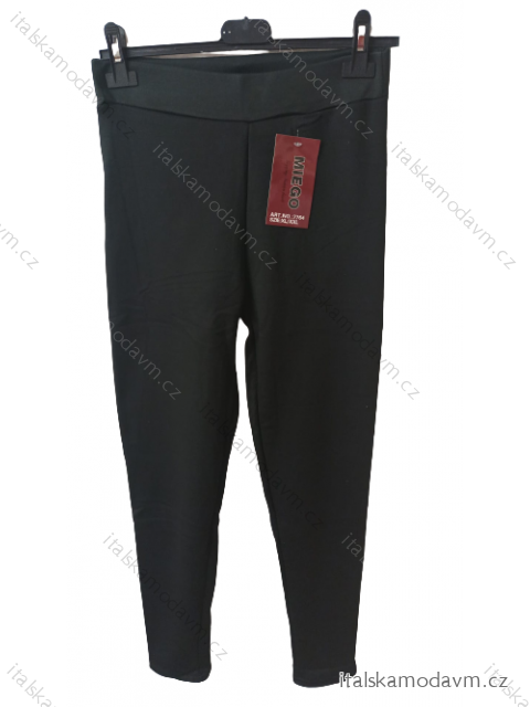 Legíny  teplé dlouhé bambusové dámské (S-2XL) POLSKÁ MÓDA DPP237764/DU Černá 2XL/3XL