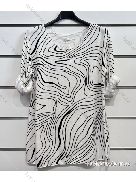 Tunika oversize dlhý rukáv dámska (S/M ONE SIZE) TALIANSKA MÓDA IMPSH231202H