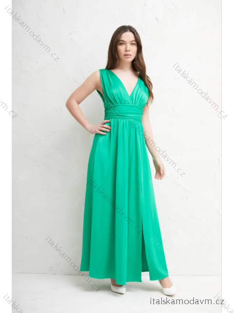 Šaty dlhé spoločenské bez rukávu dámske (S/M ONE SIZE) TALIANSKA MÓDA IMPSH235192