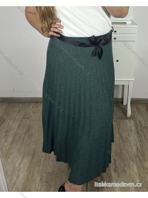 Sukně dlouhá skládaná teplá dámská nadrozměr (M/L/XL ONE SIZE) ITALSKÁ MÓDA IMC23428/DU