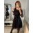 Šaty elegantný dlhý rukáv dámske (S/M ONE SIZE) TALIANSKA MÓDA IMPSH23v3852