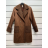Kabát zimní beránek dlouhý rukáv dámský (S/M ONE SIZE) ITALSKÁ MÓDA IMPSH23556A