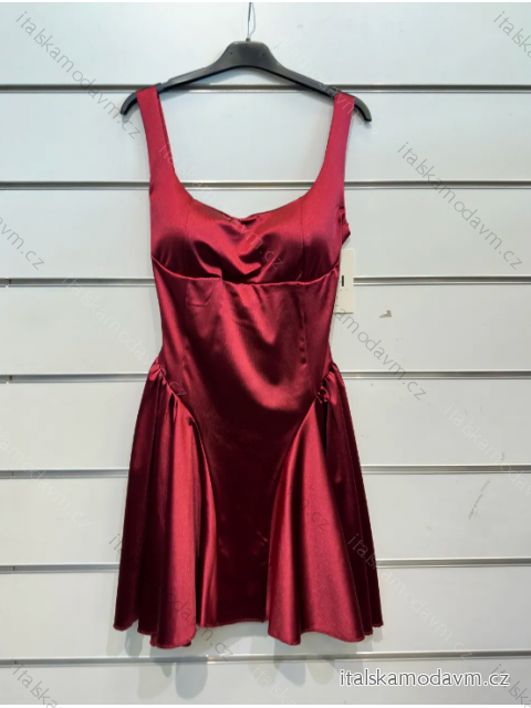 Šaty krátke spoločenské na ramienka dámske (S/M ONE SIZE) TALIANSKA MÓDA IMPSH23V6525
