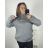 Sveter s rolákom dlhý rukáv dámsky (3XL/4XL ONE SIZE) TALIANSKA MÓDA IM423ROMANA
