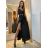 Šaty dlouhé letní saténové na ramínka dámské (S/M ONE SIZE) ITALSKÁ MÓDA IMM22360 -   vínová,   S/M