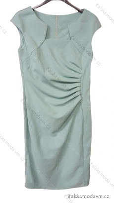 Šaty pouzdrové společenské elegantní bez rukávů dámské (S-XL) ITALSKÁ MÓDA IMM22Q51239-17/DUR