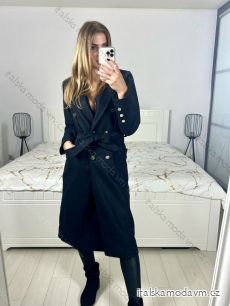 Kabát flaušový s podšívkou dámský (S/M ONE SIZE) ITALSKÁ MÓDA IMD23100/DU
