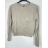 Sveter dlhý rukáv dámsky (S/M ONE SIZE) TALIANSKA MÓDA IMPBB23Z7001