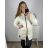 Bunda s kapucňou dámska nadrozmer (XL/2XL ONE SIZE) TALIANSKA MÓDA IM423LOVES/DU XL/2XL smaragdová