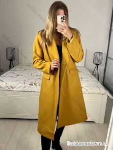 Kabát flaušový dlouhý dámský (S-XL) ITALSKÁ MÓDA IMD22901-1/DU