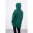 Bluza z kapturem z naszywkami zielona