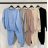 Souprava úpletová svetr s kapucí a kalhoty dámská (S/M ONE SIZE) ITALSKÁ MÓDA IMPMD237076