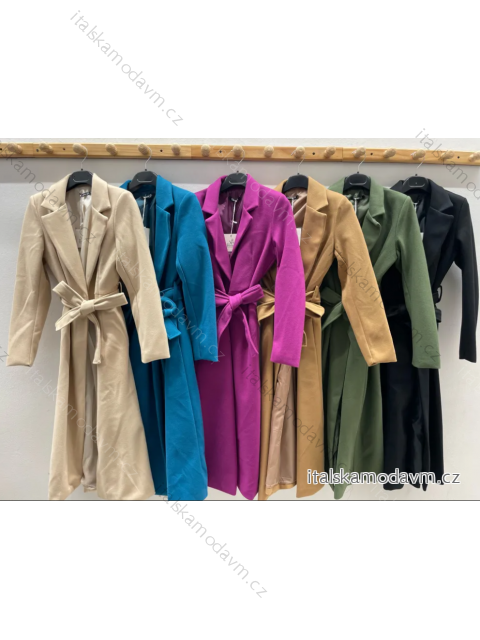 Kabát flaušový dlouhý rukáv dámský (S/M ONE SIZE) ITALSKÁ MÓDA IMPDY23MDUE22447