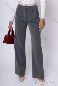 Kalhoty elegantní dlouhé dámské (S/M ONE SIZE) ITALSKÁ MÓDA IMPDY23SSH16168