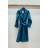 Kabát flaušový dlhý rukáv dámsky (S/M ONE SIZE) TALIANSKA MÓDA IMPDY23FEH2388