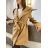 Kabát flaušový s kapucí dlouhý rukáv dámský (S/M ONE SIZE) ITALSKÁ MÓDA IMPDY23FEH1963