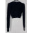 Sveter krátky dlhý rukáv dámsky (S/M ONE SIZE) TALIANSKA MÓDA IMPBB23Z5241