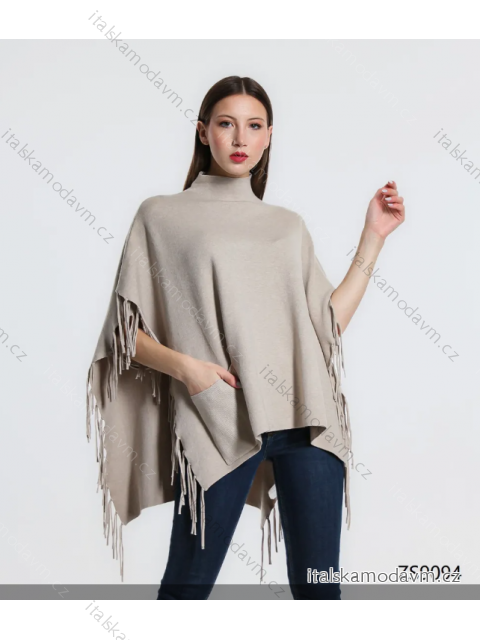 Pončo krátky rukáv dámske (S/M ONE SIZE) TALIANSKA MÓDA IMPDY23ZS9094