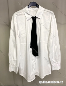 Košile s kravatou dlouhý rukáv dámská (S/M ONE SIZE) ITALSKÁ MÓDA IMPLP2356222011