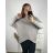 Sveter s dlouhými rukávy dámsky nadrozměr  (4XL/5XL ONE SIZE) TALIANSKÁ MÓDA  IMS23LEXI