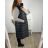 Vesta s kapucí bez rukávu dámské (L/XL/2XL ONE SIZE) ITALSKá MóDA IM423MELANI/DU XL/2XL Černá