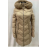 Kabát zimní dámský (S-2XL) POLSKÁ MóDA PMWC23C208199-2/DU béžová XXXL