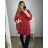 Košile oversize prodloužená dlouhý rukáv dámská (2XL/3XL/4XL ONE SIZE) ITALSKÁ MODA IMD23488/DU 3XL/4XL starorůžová
